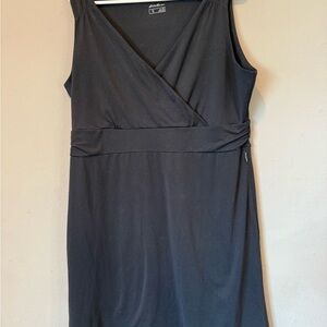 Eddie Bauer Classic Black Midi Dress xl
